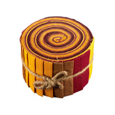 Fabric Freedom Natures Moods 20pcs Autumn Hues Solid Plain Dyed Quilting Cotton Fabric Strip Jelly Roll 2.5 Inch